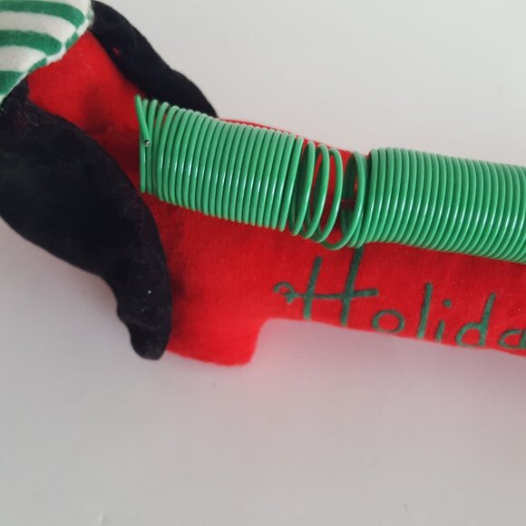 Vintage Holiday Hound Christmas Holiday Card Holder Dan Dee Imports - Picture 10 of 15